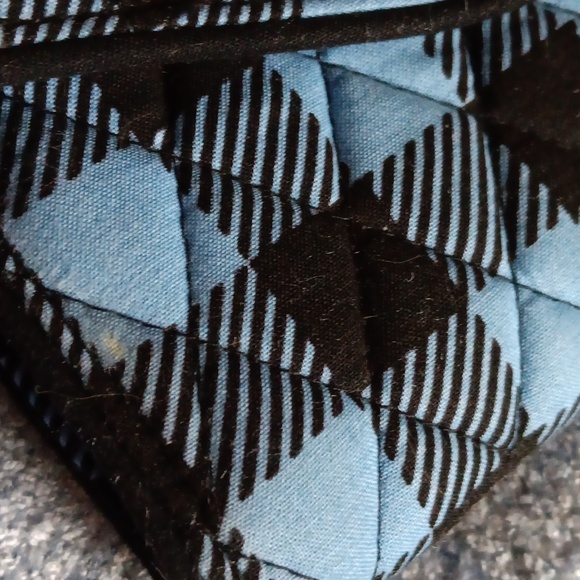 Vera Bradley Cornflower Blue Black Wallet - Picture 13 of 14